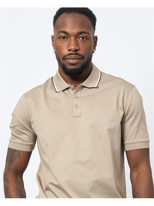 Armani Exchange men's polo shirt with striped collar ARMANI EXCHANGE | XM000466-AF10337U6167